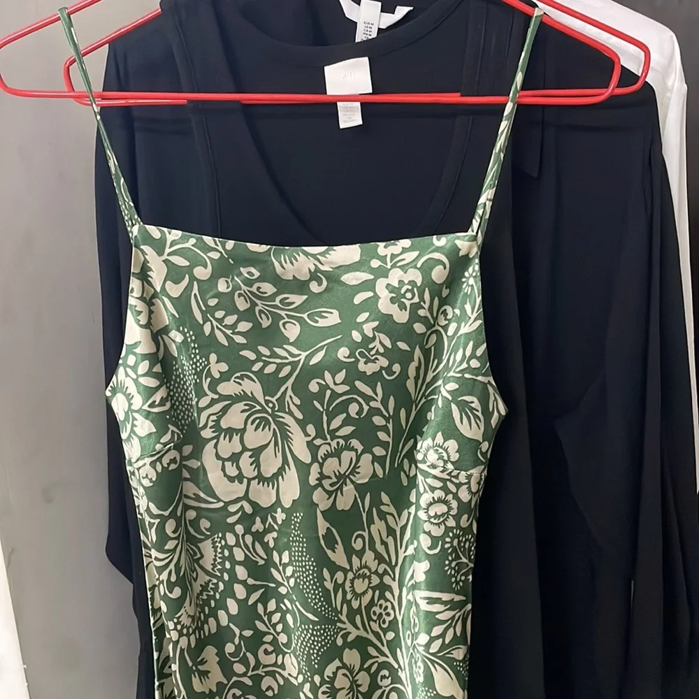 ZARA Green Floral Midi Dress | NWOT - Picture 13 of 14